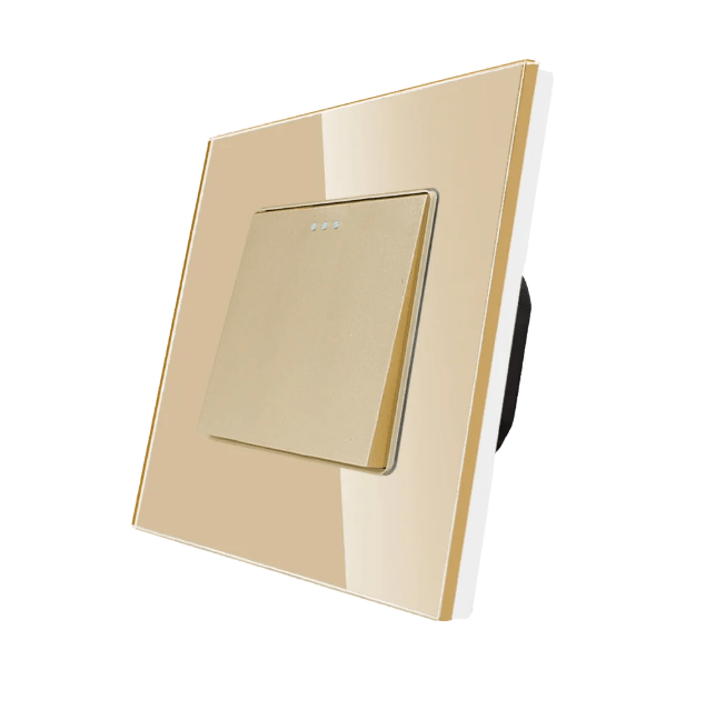 001-intrerupator-simplu-cap-cruce-mecanic-luxion-rama-sticla-lx-mp003gf-g-auriu-min