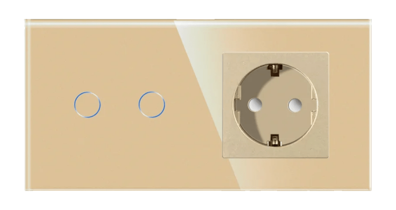 intrerupator-dublu-cap-scara-cruce-priza-cu-rama-din-sticla-luxion-serie-a-auriu-min
